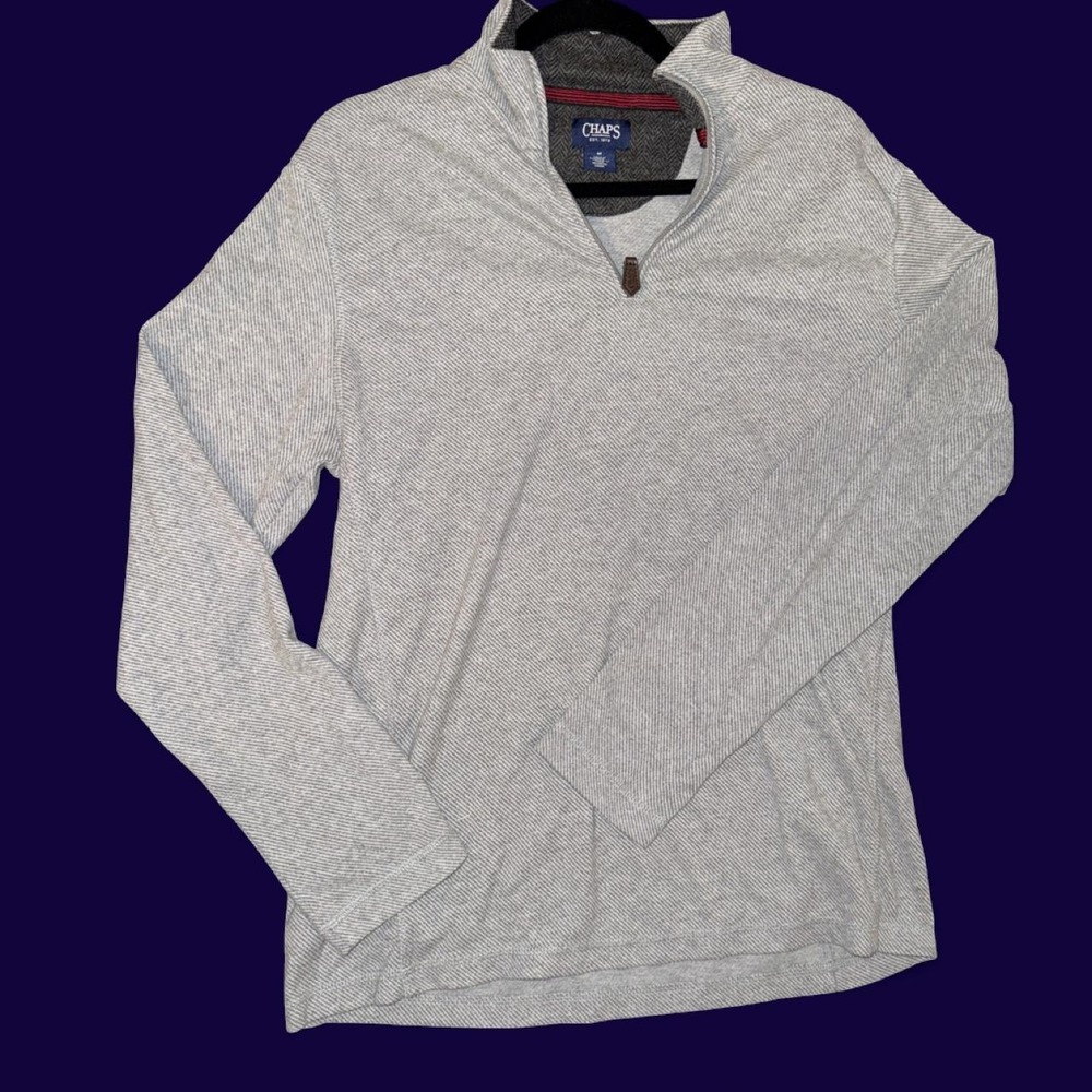 Chaps Quarter Zip Pullover Men's Medium